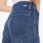 MOTHER The Major Zip Flood Wide Leg Jeans In Electric Souvenir Size 28 Blue Photo 2