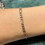 Figaro Chain Bracelet 925 Sterling Silver 7” Photo 4