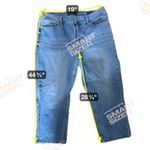 Seven7 Womens Sz 14 Skinny Capri Jeans Blue Denim Embroidered Pockets Photo 7