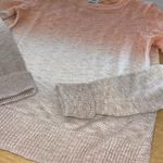 Faherty  Womens Organic Cotton Knit Ombre Sunset‎ Dip Dye Pullover Sweater Medium Photo 3