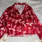 Red Bow Silk Pajama Set Photo 1