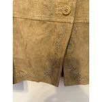 Brandon Thomas 100% Suede Leather Jacket Tan Women's Sz M Boho Western Rodeo Size M Photo 3