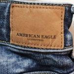 American Eagle ‎ Distressed Ripped Stretch Jeggings Dark Wash Denim Size 4 Photo 4