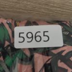 Athleta  Swim Dress‎ Aqualuxe Orange Green Botanical Ruched Beach Casual Medium Photo 12