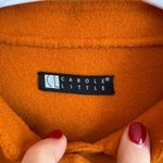 Carole Little Orange Wool Collarless Button Front Blazer Jacket Women's M Size M Photo 3