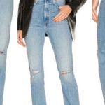 MOTHER High Waisted Rider Skimp Jeans In Dreamer Size 29 Blue Photo 0