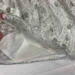 Here Comes the Sun  women's small white lace dress shiny bride party Photo 5