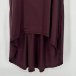 Athleta Essence Relaxed High Low Hem Tank Top Burgundy Racerback Size S Photo 3