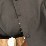 Vintage 90s Funky Black multicolored sequin button Photo 5