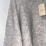 Como vintage Colorblock Cable Knit Turtleneck Sweater Oyster Charcoal Gray XL Photo 7