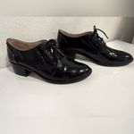 Louise et Cie  Black Patent Almond Toe Lace-Up Oxfords Size 7 EUC Photo 4