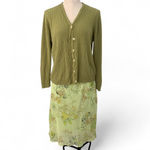 Classic Elements Vintage y2k  Green Cardigan - Size L Photo 1