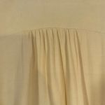 Madewell  Yellow Long Sleeve Tie Front V-Neck Crop Top Women Sz L Photo 8