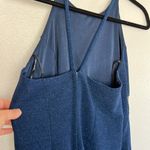 EUC Scott McClintock Navy Blue Maxi Dress Peekaboo Rhinestone Gown sz 10 Photo 7