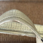 Coach Large Vintage Legacy Natural Straw & Gold Metallic Leather Tote Bag Photo 7