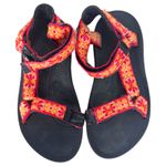 Teva 6471 Hurricane II Pink Orange Floral Strappy Sandals Women's Size 7 Photo 4