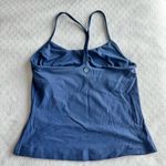 Lululemon  Athletica "Brilliant Blue" Power Pose Cropped Tank | Size 8 Photo 2