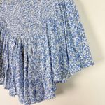 Sky to Moon Vivid Ditsy Floral Corset Crossed Tie Mini Skort Blue Size Medium M Photo 11