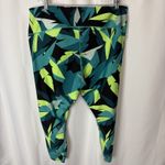 Under Armour  UA Compression Women's 7/8 Leggings Size 3X Multicolor Blue Green Photo 5