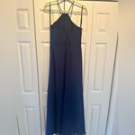Hayley Paige Occasions HALEY PAIGE Navy Blue Halter Dress SIMPLE AND ELEGANT Photo 2