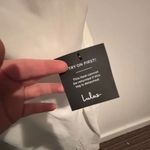 Lulus NWT  Always Turning Heads White Bustier Tulip Midi Dress Size Medium Photo 5