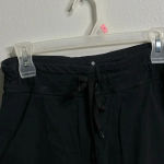 Athleta Size Small 2 in 1 Capri Leggings Skirt Black Athletic Womens Stretch Photo 2