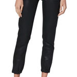 Paige  Mayslie Black Fog Luxe Coated‎ Jogger Pants Size 26 Photo 0