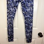 Beyond Yoga  Splatter Blue Leggings Size Medium Full Length Mid Rise Photo 4