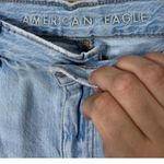 American Eagle  Denim Highest Rise Baggy Shorts Distressed Rips Raw‎ Hem Size 4 Photo 4