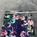 Clover Canyon  Night‎ Matador Stripe, Floral Pencil Skirt Black, White Small Photo 3