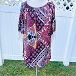 Winwin  Women's Lace Tunic Top Multicolor Boho 1/2 Sleeves Polyester Size… Photo 6