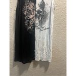 Harley Davidson 2 Tone Tank Top Woman’s Large Skull Print Photo 1