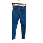 Topshop Moto Jamie High Waist Ankle Grazer Jewel Side Striped Jean Size 28 Photo 1