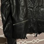 Lulus Vegan Leather Black Moto Style Jacket Photo 7
