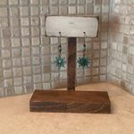 3 for $25 NEW Copper & Turquoise Celestial Sun Earrings Blue Photo 1