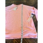 MONO B Paris Pink Preppy Crew Neck Sweater Women Small Athletic Lounge Comfy Photo 4