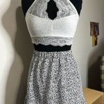 White Fox Boutique Women's Lace Halter Top Casual Size XS Photo 0