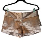 Charlotte Russe Metallic Rose Gold Shorts | Size 8 | NWT Photo 5