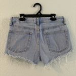 PacSun  Light Blue Denim Jeans Shorts Mid rise cutoffs size 25 Photo 1
