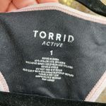 Torrid Active Black Light Pink Lattice Racerback Wicking Sports Bra 1X 14-16 Photo 2