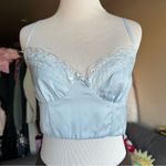 Princess Polly Baby blue crop top - Old school love Photo 2