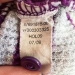 Gap Purple Striped Thermal Long Sleeve Top Y2K 2000s Retro Grunge Small Photo 3