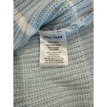 John & Jenn The Wyatt Sweater In High Tide Stripe 1/4 Zip long sleeve Large Blue Photo 5