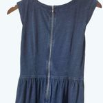 Loft Womens Denim Dark Blue Sleeveless Dress Size 0 Photo 2