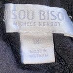 Bisou Bisou SEMI SHEER BLUE JOGGERS  Black Back Photo 2