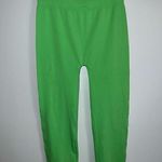 Neon Green Cropped Tights Legging S/M Green Photo 4