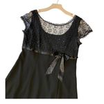 VINTAGE 90s DRESSBARN Black Dress Size 12 Photo 1