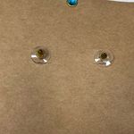 Shiraleah  CHICAGO Fiore Small Gold Earrings Dainty Dangle Floral NWT Photo 5