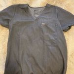 FIGS  Scrub Top in Graphite Photo 1