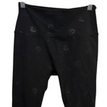 Beyond Yoga  Full Length High Waist Black Leggings W/ Gold Sun & Moon Print Small Photo 2